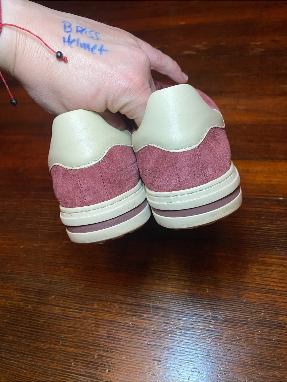 EUC 38 Birkenstock Bend Low Suede Leather Sneaker in Zinfandel colorway